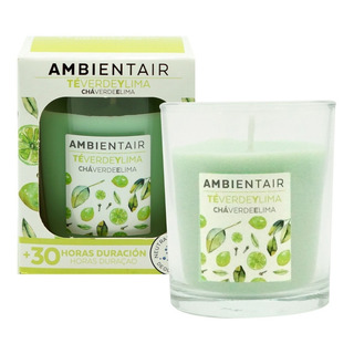 Vela Aromatica Cera Vegetal Te Verde Lima 30 Hrs Ambientair Vela Aromatica Cera Vegetal Te Verde Lima 30 Hrs Ambientair