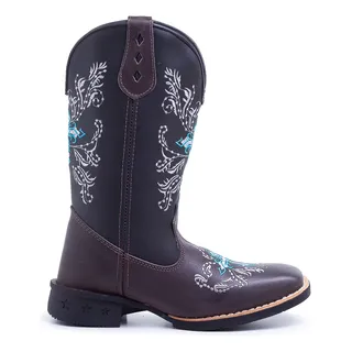 Bota Texana Country Feminina Cruz Branca Em Couro LegĂtimo Bota Texana Country Feminina Cruz Branca Em Couro LegĂtimo