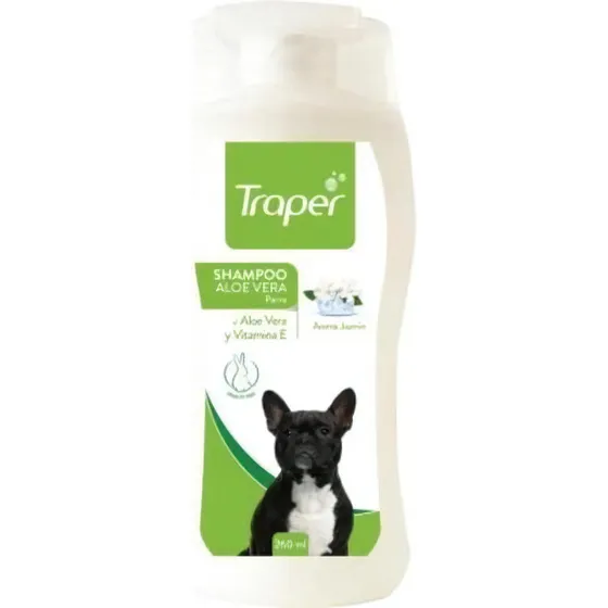 Shampoo Aloe Vera Perro 260ml Traper Fragancia Blanco