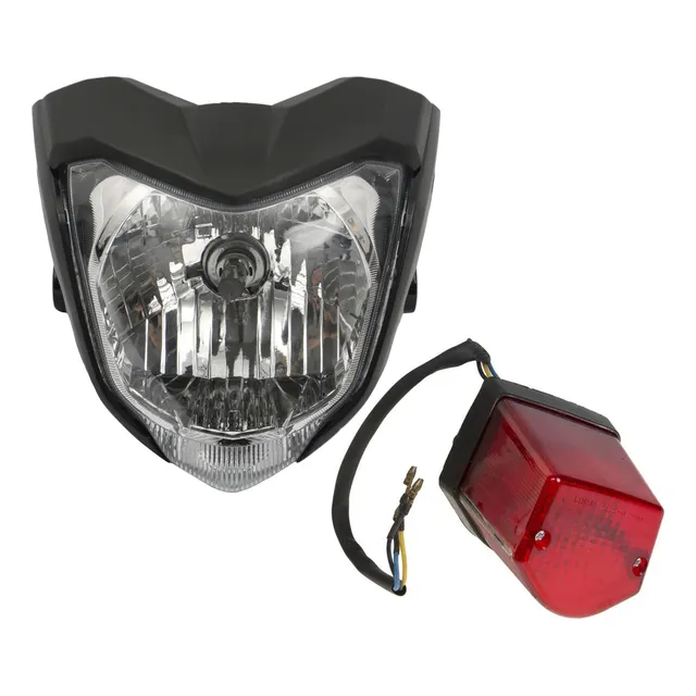 Faro Delantero Negro + Stop Para Yamaha Fz16 Mtc
