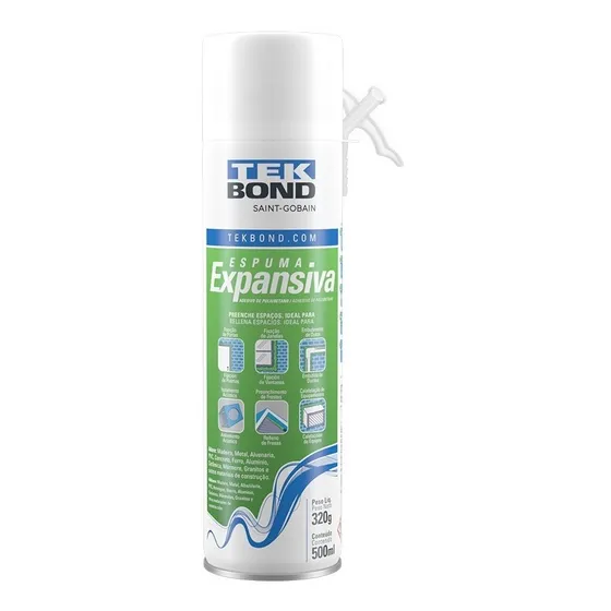 Espuma Expansiva 500ml Poliuretano Facil Uso Vedacit 