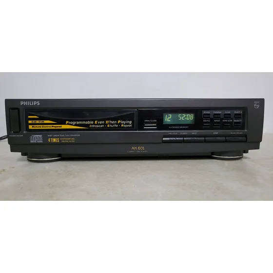Aparelho Cd Player Philips Ak-601 Digital Compact Reliquia!