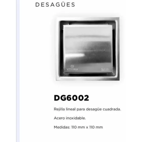 Rejilla Entro Piso  Invisible Valen 10*10