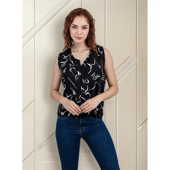 Blusa Liaf - Nébula - Negro