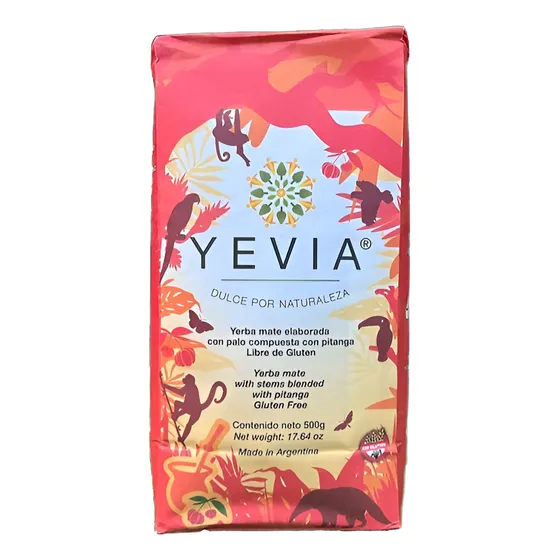 Yerba Mate Con Pitanga Yevia Amarga Natural Saludable 500 Gr
