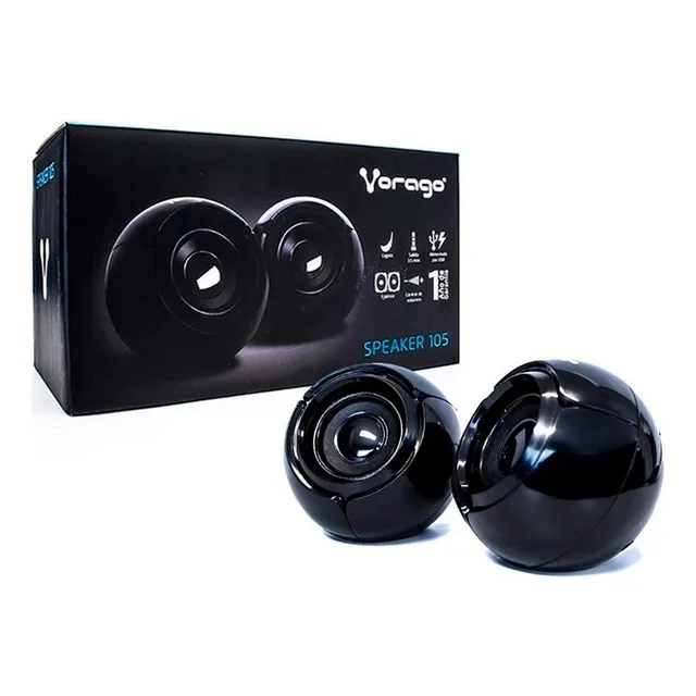 Bocinas Para Pc  2.0 Vorago 105 Spk-105 Usb Negro