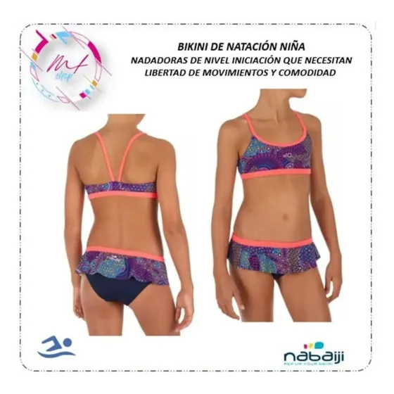 Trajes De Baño Niña 2 Piezas Para Natación 