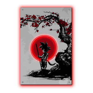 Cuadro Luminoso Led Neón Acrílico Goku Árbol Dragon Ball Cuadro Luminoso Led Neón Acrílico Goku Árbol Dragon Ball