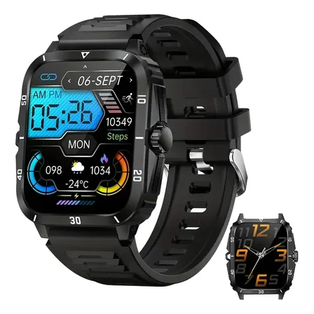 SMARTWATCH LLAMADAS BLUETOOTH BRÚJULA DEPORTIVO