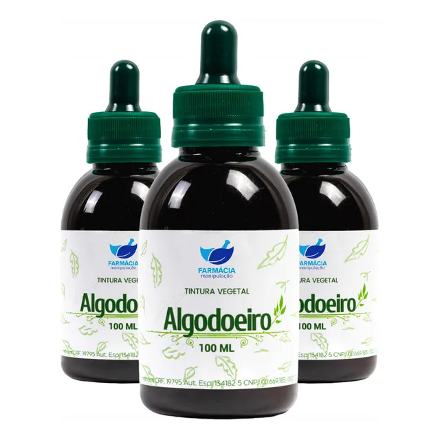 Aumenta Da Produção De Leite Materno Algodoeiro 100 Ml Kit 3
