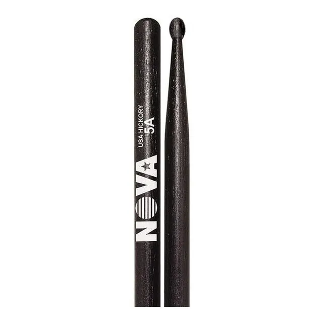 Baquetas Vic Firth Seria Nova 5a Black Punta De Madera