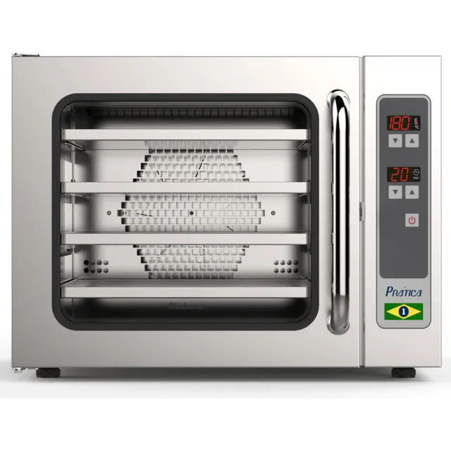 Forno Convecção Elétrico Prática Inox Sem Vapor Miniconv 220