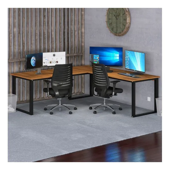 Mesa L Gamer Escrivaninha Computador Em Madeira Escritorio
