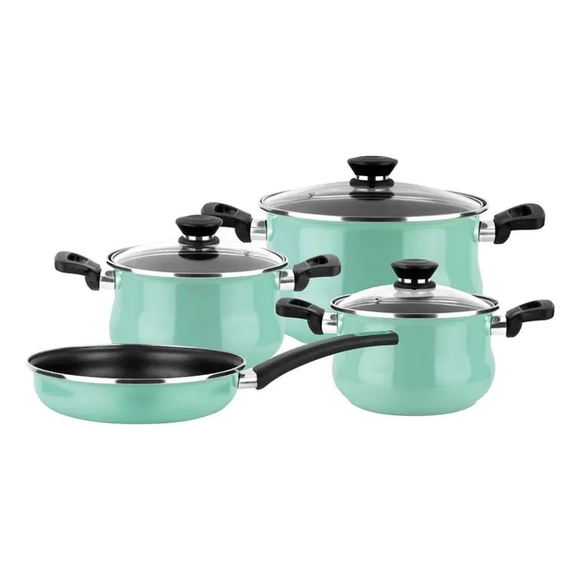 Bateria De Cocina 7 Pzas Magefesa Emerald Induccion