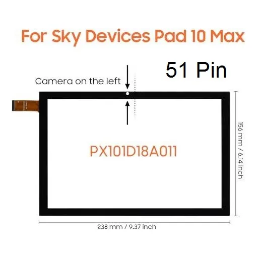 Mica Tactil Sky Pad 10 Max Flex Lateral 51 Pines