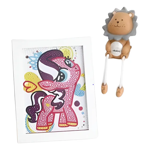 Kit De Pintura De Diamante 5d Para Niños Con Marco Madera