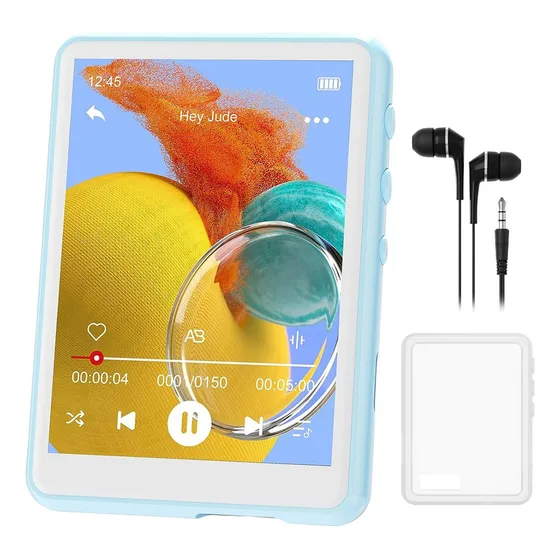 Mechen M3-64gb Reproductor De Música Mp3 Mp4 64gb Con Pantalla Táctil Color Pale Blue