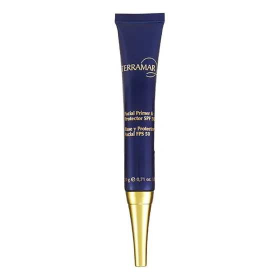 Base de maquillaje en crema Terramar Rostro Base y Protector Facial FPS 50 tono invisible - 20mL 10g