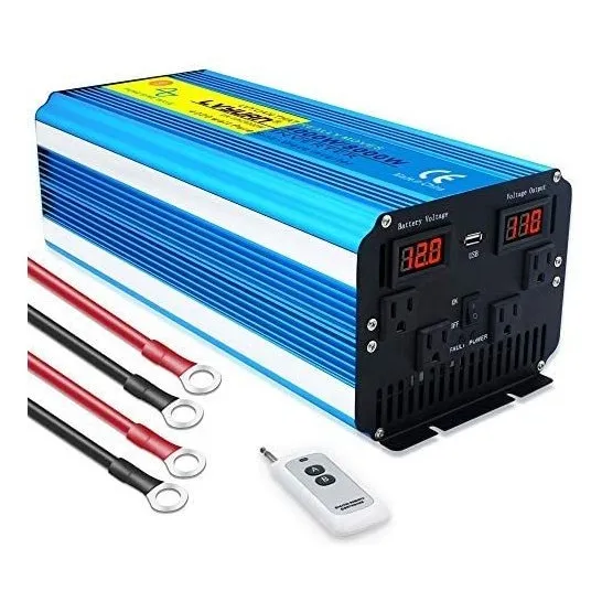 Inversor Cantonape 4000 Watts 12v - 110v Led -azul