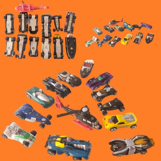 Planet Micro Hot Wheels Lote De 13 (helicoptero Con Detalles