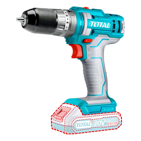 Taladro Atornillador Percutor 10mm 20v Bat+ Carg Tidli201455 Color Turquesa