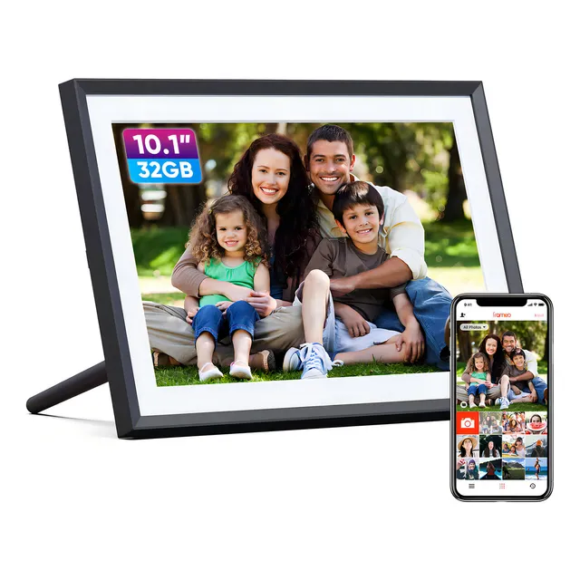 Marco Digital 10.1'' Arzopa Cuadroframe Smart Tactil Wifi Frameo App Uhd Color Negro