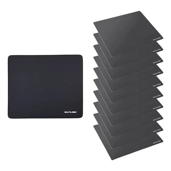 Kit 10 X Mousepad Basico Simples Multilaser Atacado Ac027