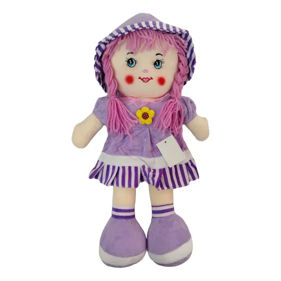 Muñeca De Trapo Bordada 48cm Para Niñas