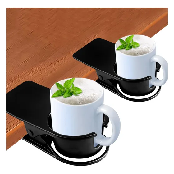 2 Portavaso Para Escritorio Negro Nuevo