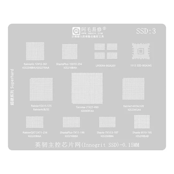 Stencil Reballing Bga Amaoe Ssd3