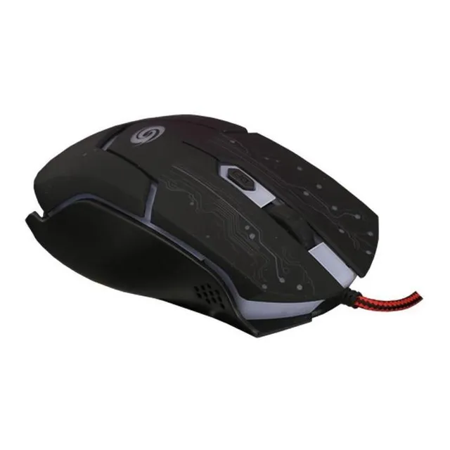 Ratón Gamer Con Luz Led Rgb, Mxego-001, Tipo 7d, Alámbrico, Color Negro