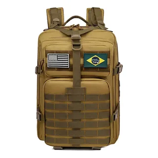 S60 Mochila Tática Militar Impermeável E Resistente 50 Litros