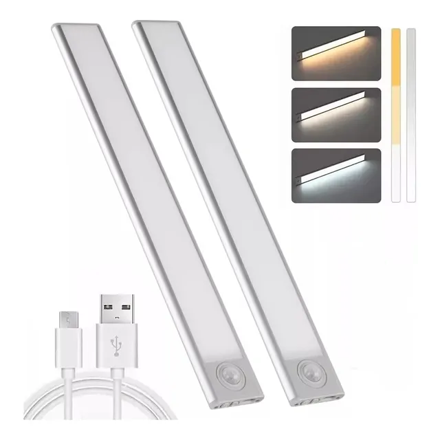 Pack2clóset Barra De Luz Para Armario  Con Sensor Movimiento