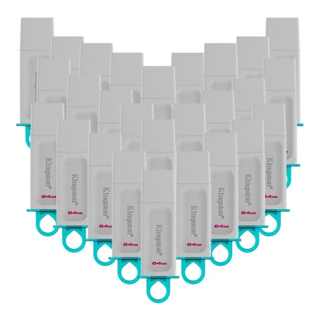 Kit 50 Memoria Usb 64gb  Kingston Exodia 3.2 Kc-u2g64-5r
