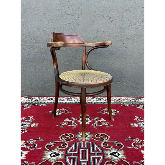 Sillón Bar Thonet Con Esterilla Antiguo