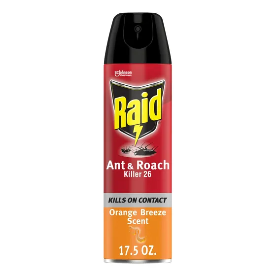 Raid Mata Insecto Hormigas Cucarachas Insecticida Naranja