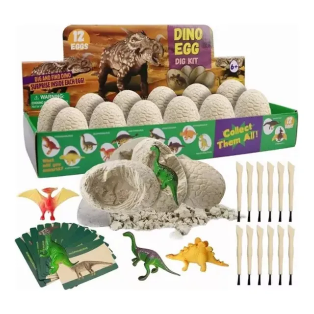 Excavación Arqueológica De Huevos Juguetes Dinosaurio Niños