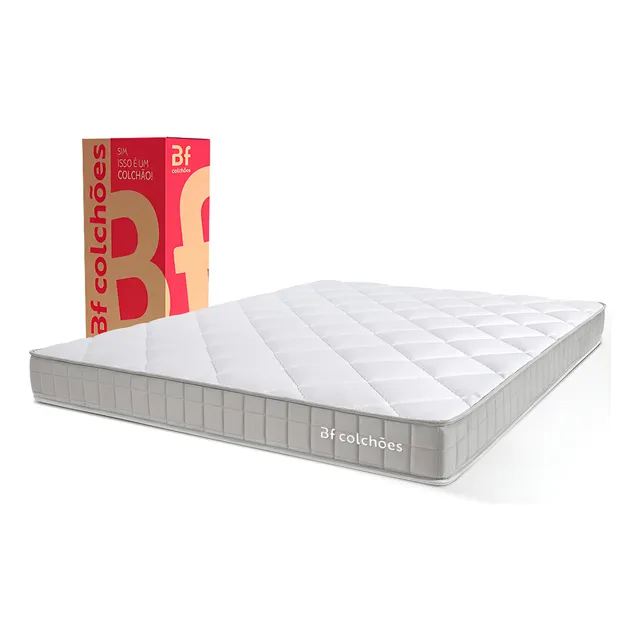 Colchão Casal Duo Ortopédico D33 À Vácuo 138x188x17cm Bf Colchões