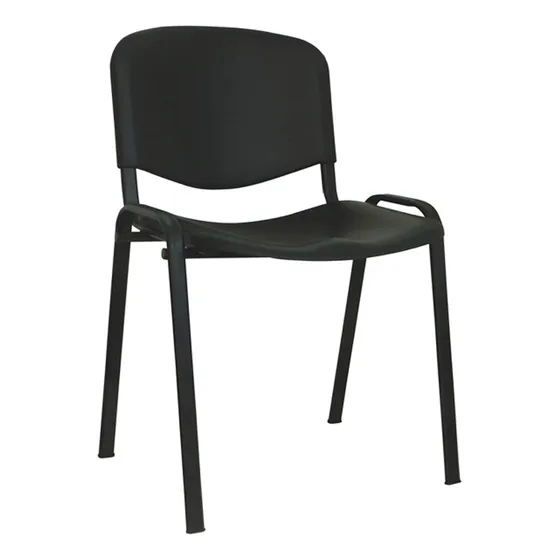 Silla Iso SLL002-N Operacional Sala de Espera Negro