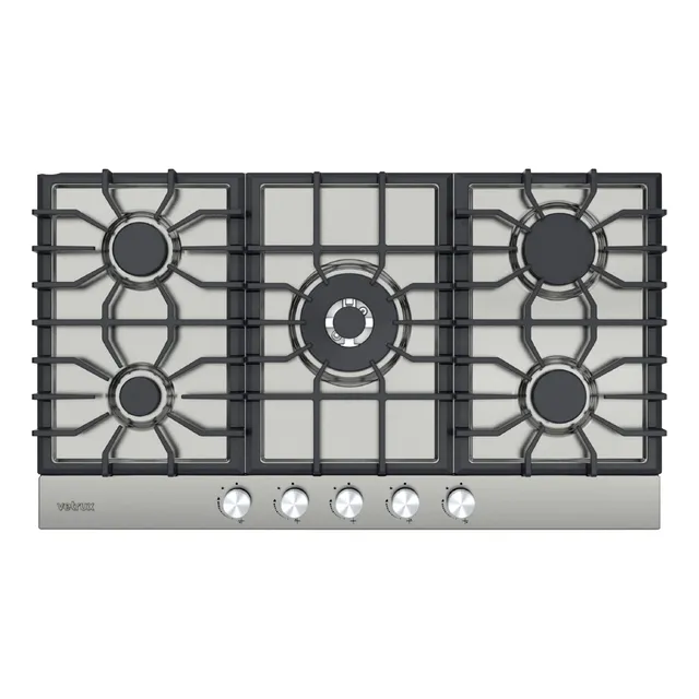 Tope De Cocina A Gas 5h 90cm (36 ) Nova Pro Acero Vetrux
