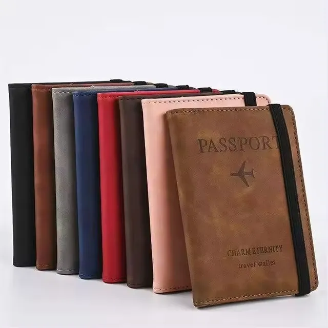 Porta Pasaporte Funda Viaje Travel Rfid Tarjetero Unisex 