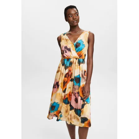 Vestido Midi Estampado Allover Mujer Esprit