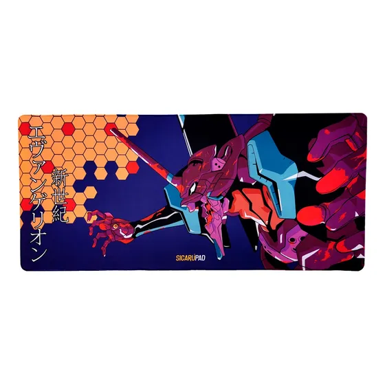 Mouse Pad Gamer Xl Evangelion Unidad-01 Sicarúpad 90 X 40cm