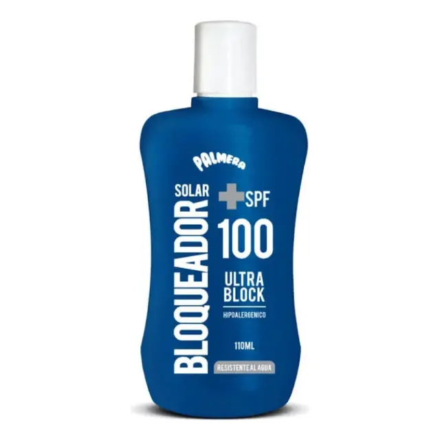 Protector/bloqueador Palmera Sun Spf 100 Ultra Block 110ml
