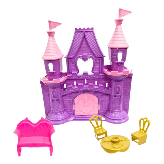 Castillo De Princesas - Con Accesorios Para Tu Muñeca Color Lila