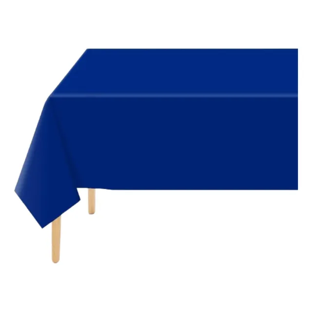 Mantel Azul Oscuro Tipo Tela Para Fiestas