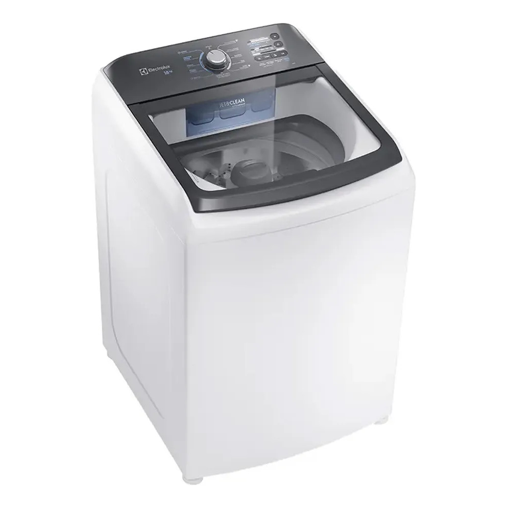 Máquina De Lavar Electrolux 18kg Inox Lee18 Automática 110v Branco