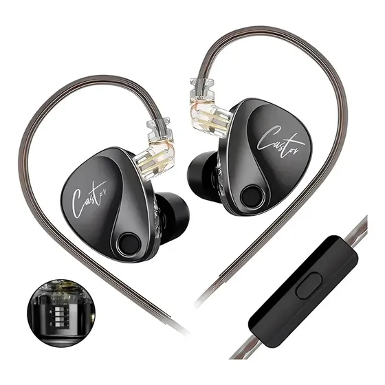 Audífonos Kz Castor Bass Edition Con Micrófono In Ear