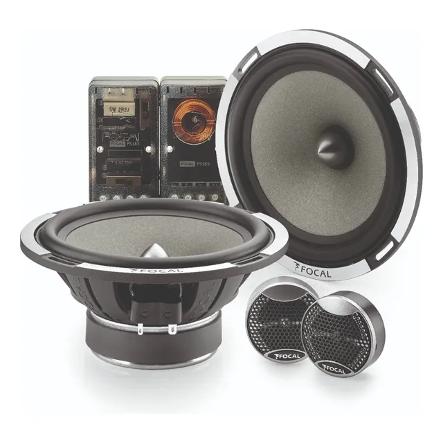 Set De Medios Focal Ps 165v1 6.5 2 Vias 80w Rms 160w Max Color Negro