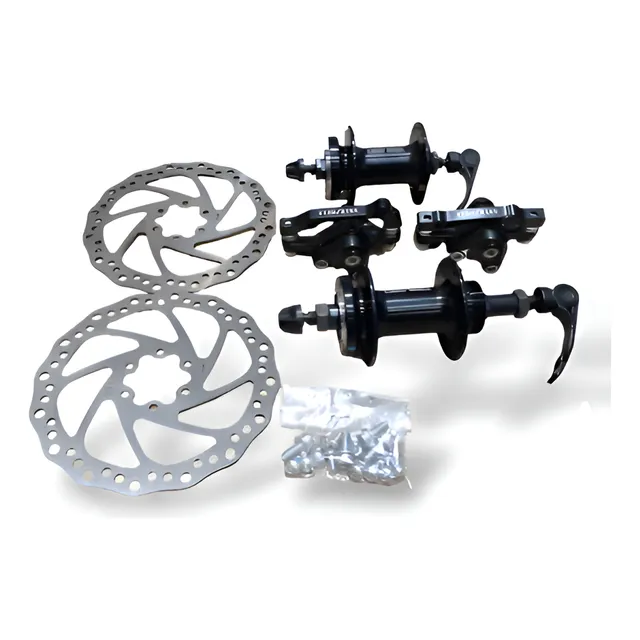 Kit Completo De Frenos Disco Mecánico Bicicleta De Puntilla